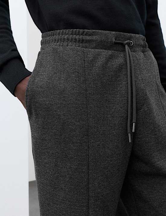 Pantalon de jogging &agrave; taille &eacute;lastique avec laine