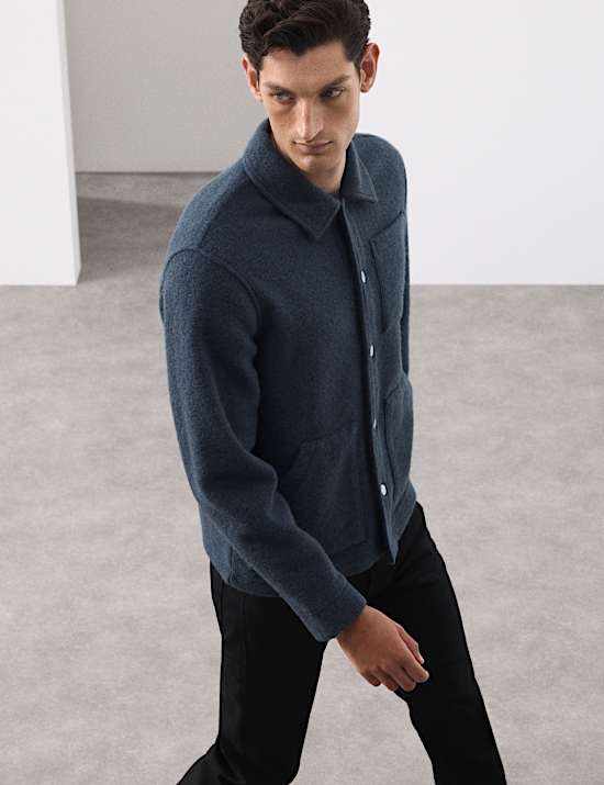 Polarowa bluza mieszanki wełny z 3 kieszeniami