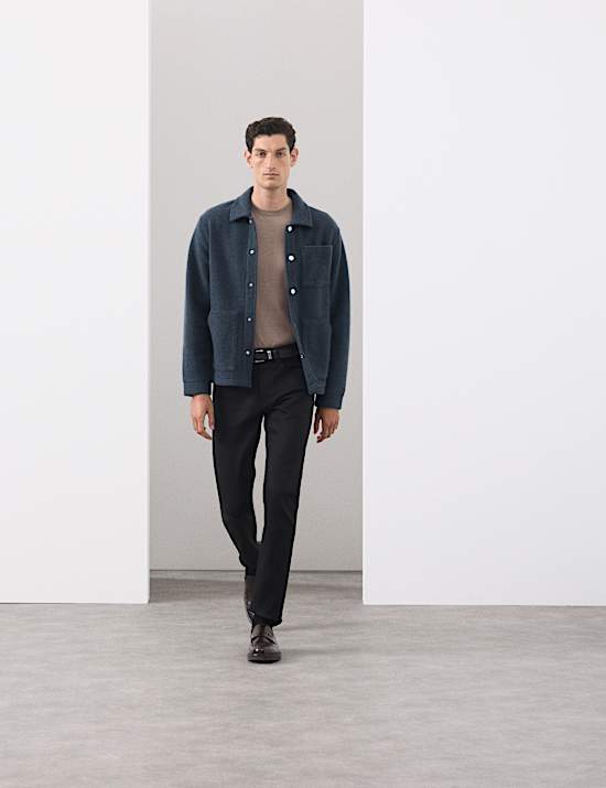 Polarowa bluza mieszanki wełny z 3 kieszeniami