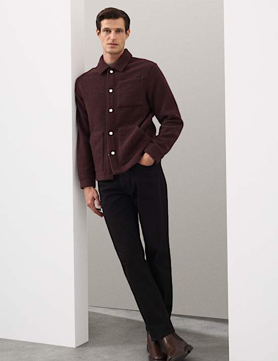 Wool Blend 3 Pocket Fleece Jacket