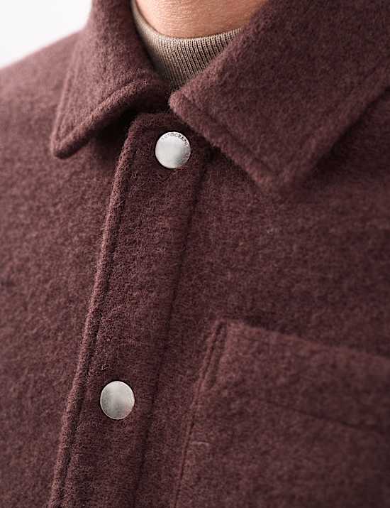Wool Blend 3 Pocket Fleece Jacket