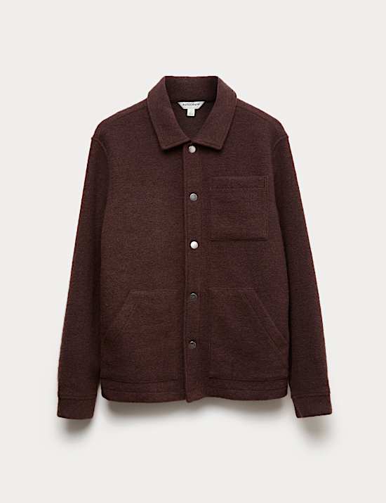 Wool Blend 3 Pocket Fleece Jacket