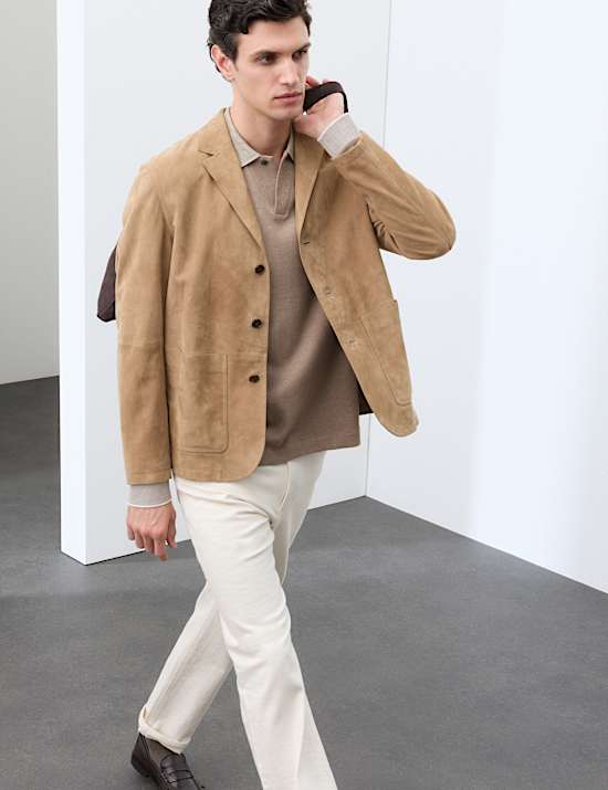 Cotton Rich Long Sleeve Polo Shirt