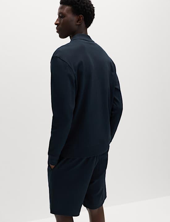 Cotton Rich Half Zip Sweatshirt