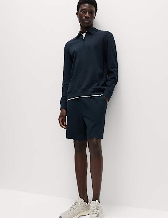 Cotton Rich Half Zip Sweatshirt