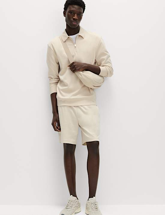 Cotton Rich Half Zip Sweatshirt