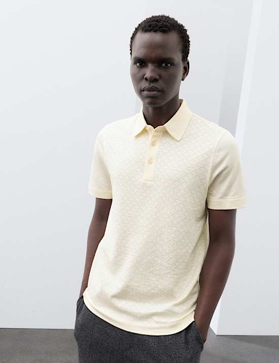 Cotton Rich Textured Polo Shirt