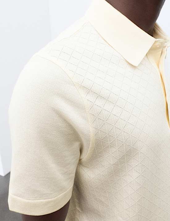 Cotton Rich Textured Polo Shirt