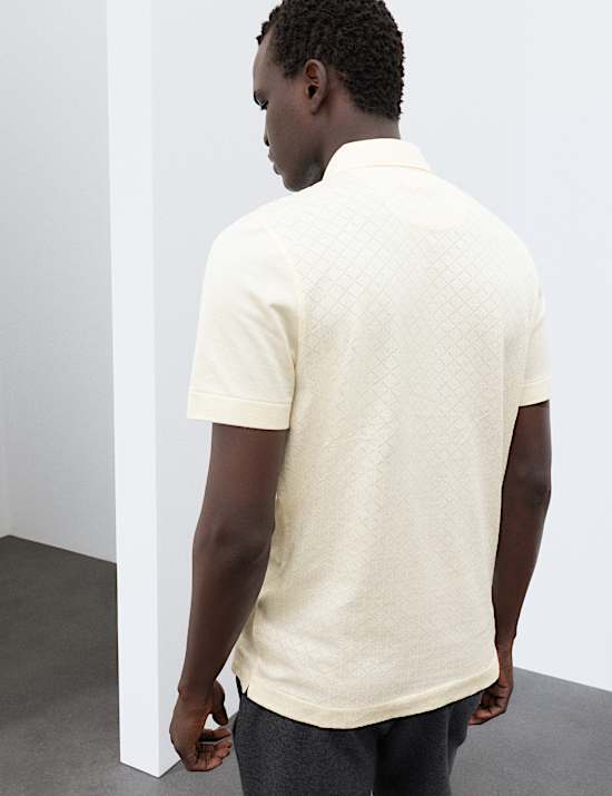 Cotton Rich Textured Polo Shirt