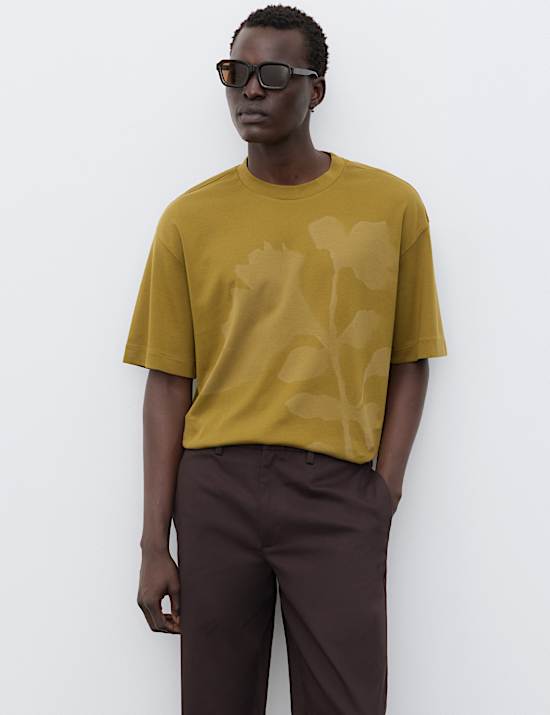 Oversized Pure Cotton Graphic T-Shirt