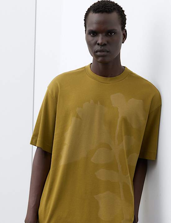 Oversized Pure Cotton Graphic T-Shirt