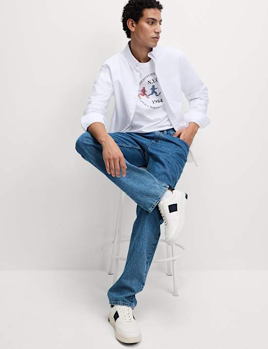 T-shirt με σχέδιο NYC running από 100% βαμβάκι