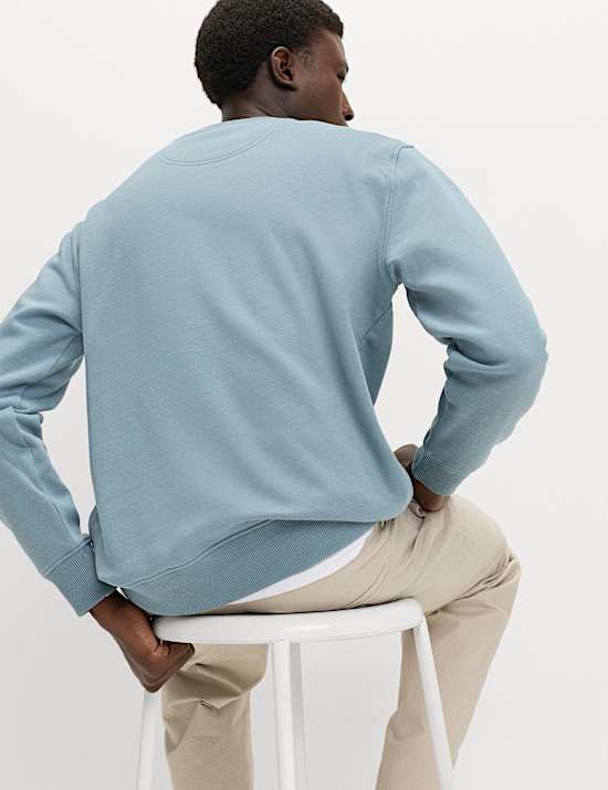 Cotton Rich Embroidered Sweatshirt