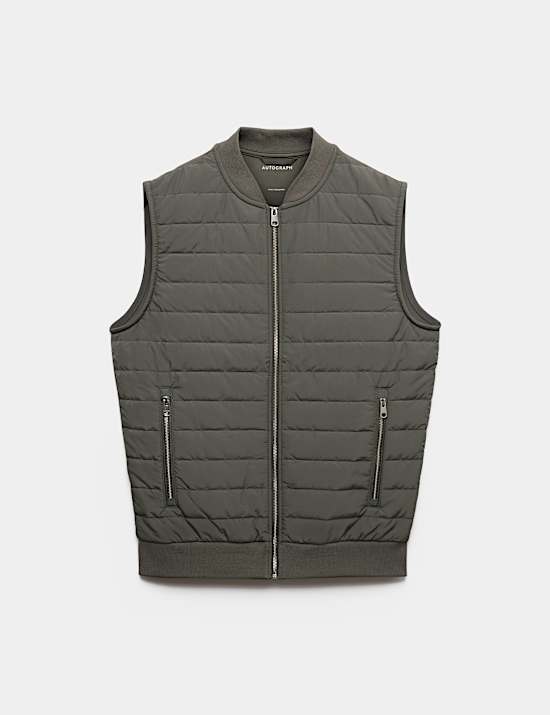 Cotton Rich Zip Up Quilted Gilet with Stormwear&trade;