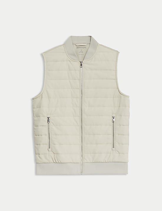 Cotton Rich Zip Up Quilted Gilet with Stormwear&trade;