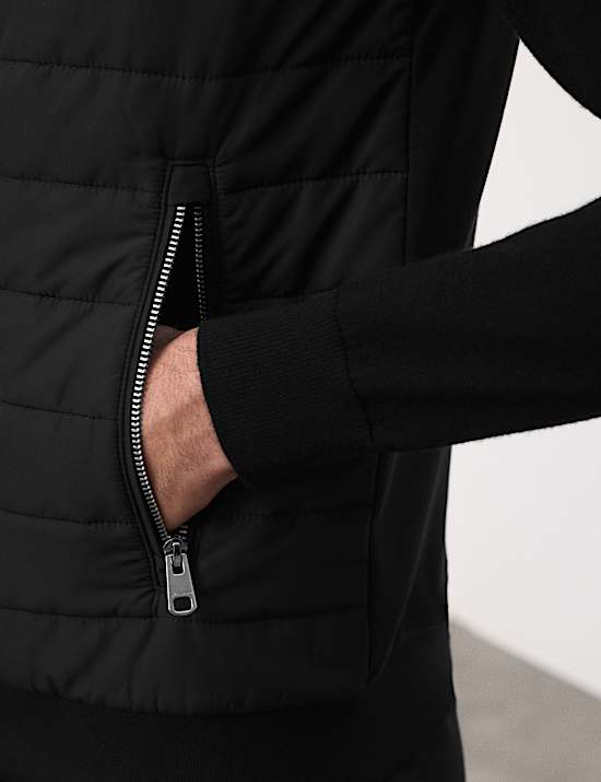 Cotton Rich Zip Up Quilted Gilet with Stormwear&trade;