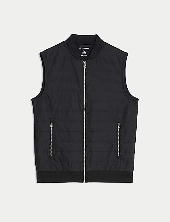 Cotton Rich Zip Up Quilted Gilet with Stormwear&trade;