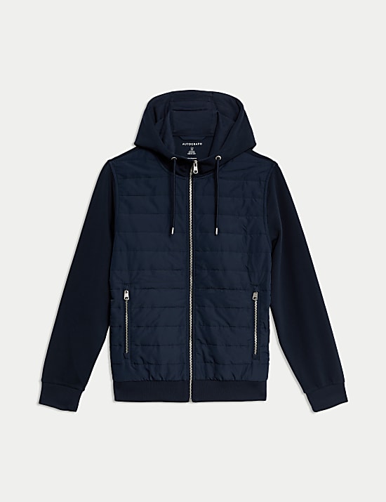 Cotton Rich Zip Up Hooded Jacket with Stormwear&trade;