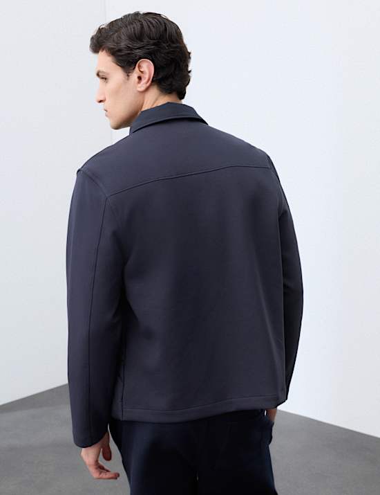 Regular Fit Cotton Rich Hybrid Jacket