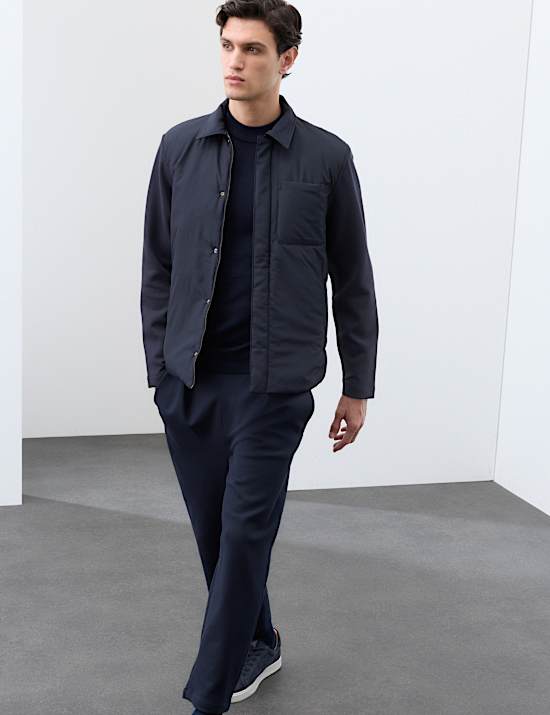 Regular Fit Cotton Rich Hybrid Jacket