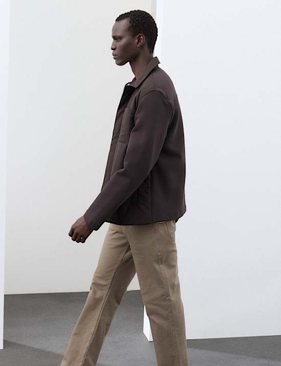 Regular Fit Cotton Rich Hybrid Jacket