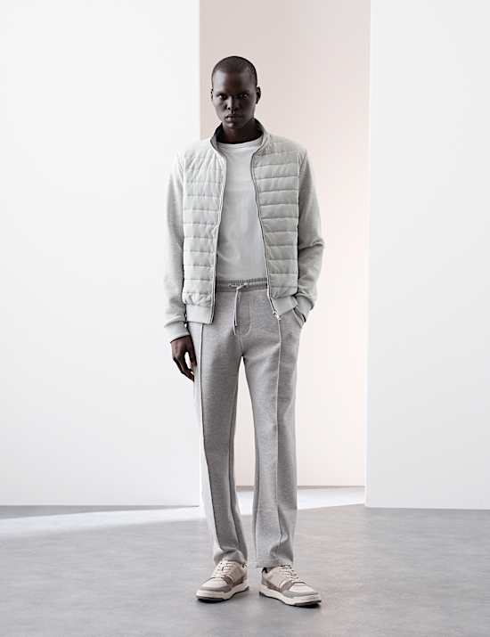 Cotton Rich Zip Up Quilted Jacket