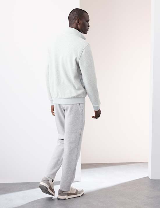 Cotton Rich Zip Up Quilted Jacket