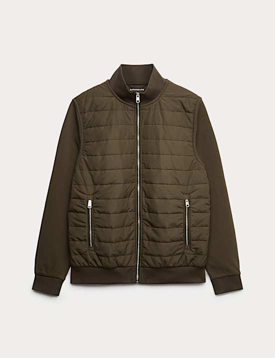 Gequilt, katoenrijk jasje met rits