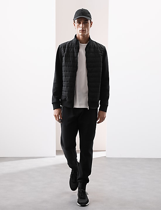 Cotton Rich Zip Up Quilted Jacket