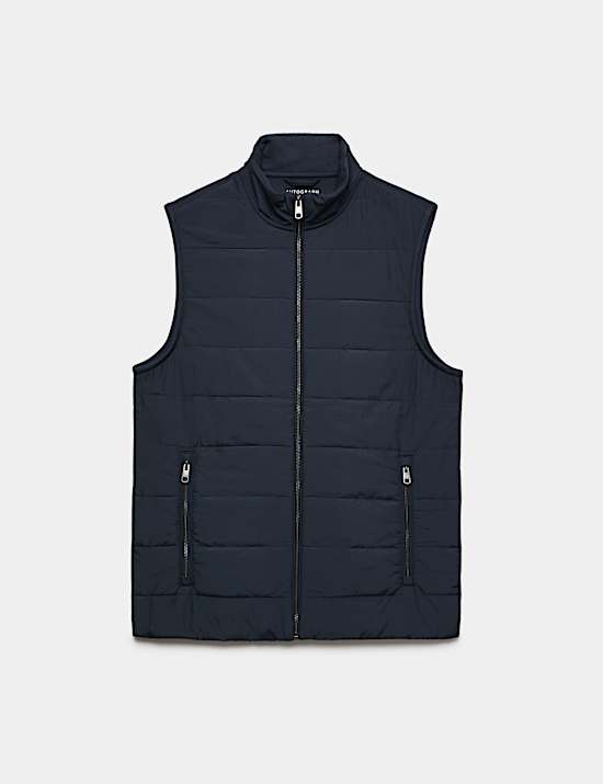 Regular Fit Cotton Rich Hybrid Gilet