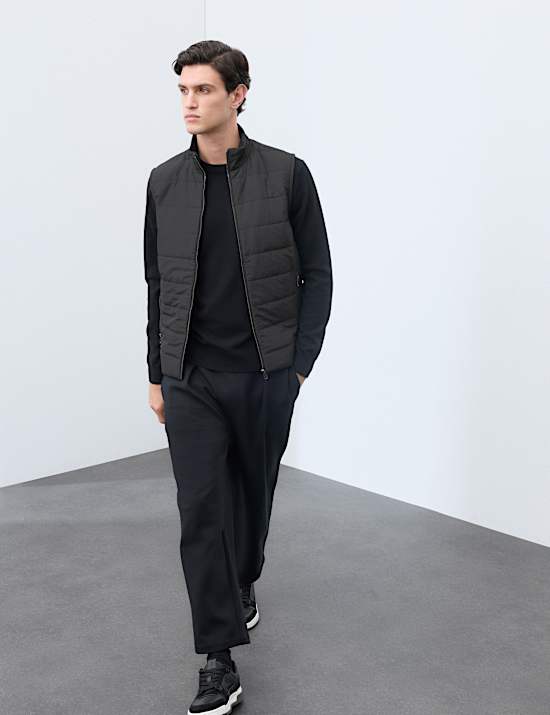 Regular Fit Cotton Rich Hybrid Gilet