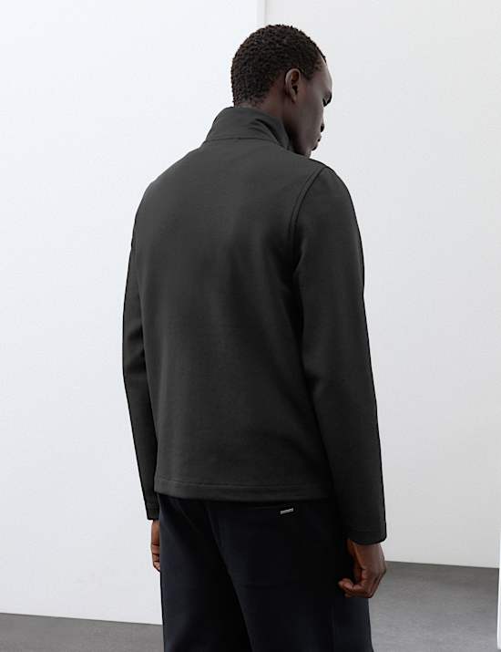 Regular Fit Cotton Rich Padded Hybrid Jacket