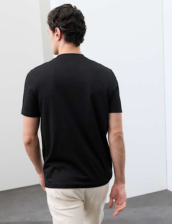 Pure Supima Cotton High Neck T-Shirt