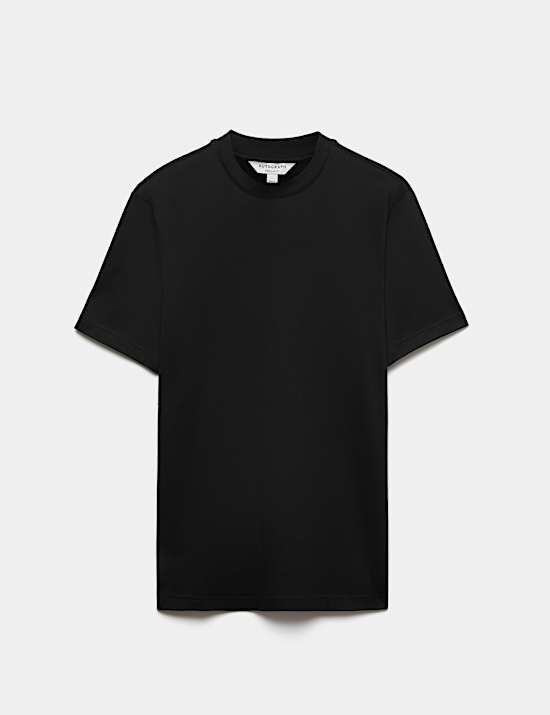Pure Supima Cotton High Neck T-Shirt