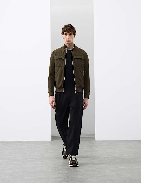 Cotton Rich Zip Up Pocket Jacket