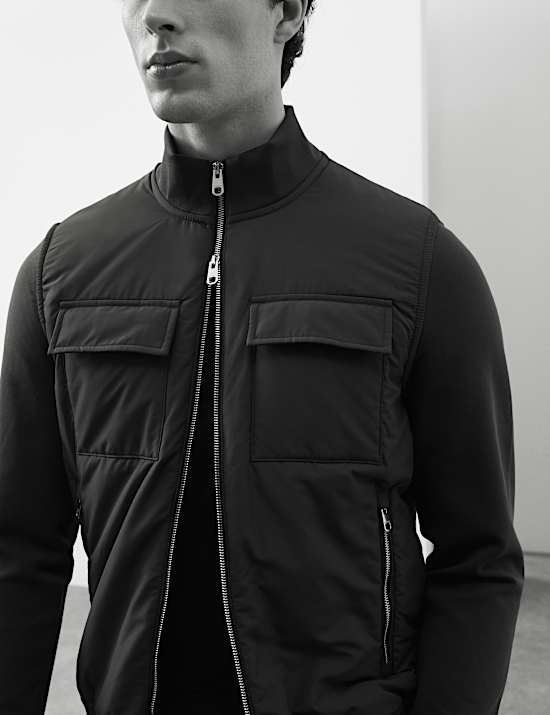 Cotton Rich Zip Up Pocket Jacket