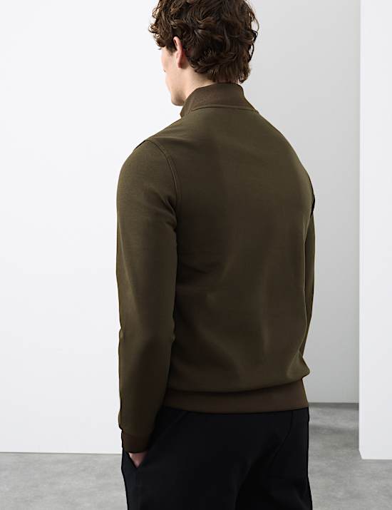 Cotton Rich Zip Up Pocket Jacket