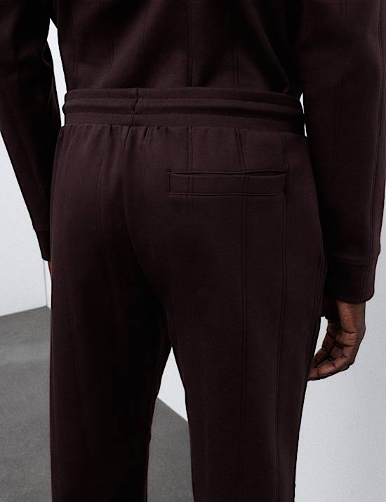 Drop Needle Pure Cotton Straight Leg Joggers