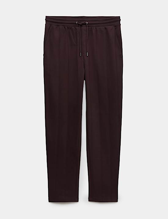 Drop Needle Pure Cotton Straight Leg Joggers