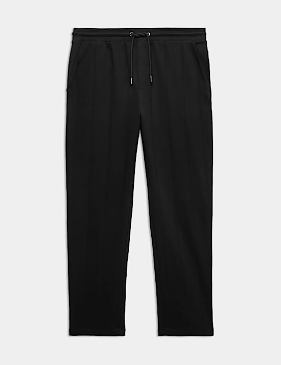 Drop Needle Pure Cotton Straight Leg Joggers