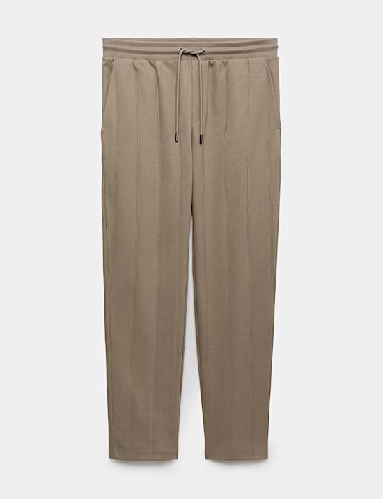 Drop Needle Pure Cotton Straight Leg Joggers
