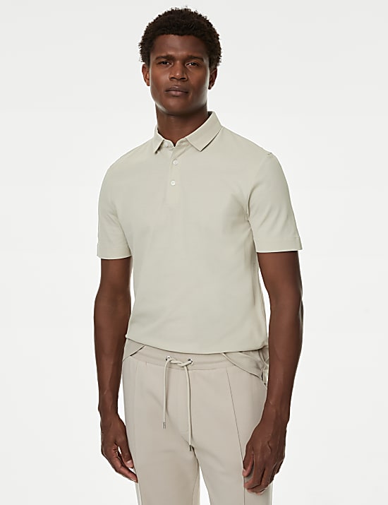 Pure Cotton Micro Pique Polo shirt