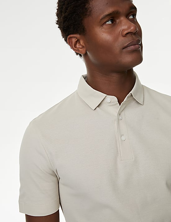 Pure Cotton Micro Pique Polo shirt