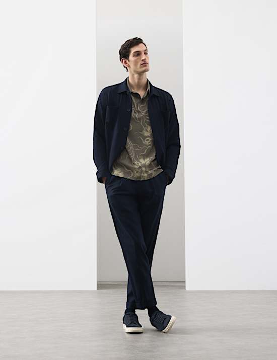 Pure Supima&reg; Cotton Floral Polo Shirt