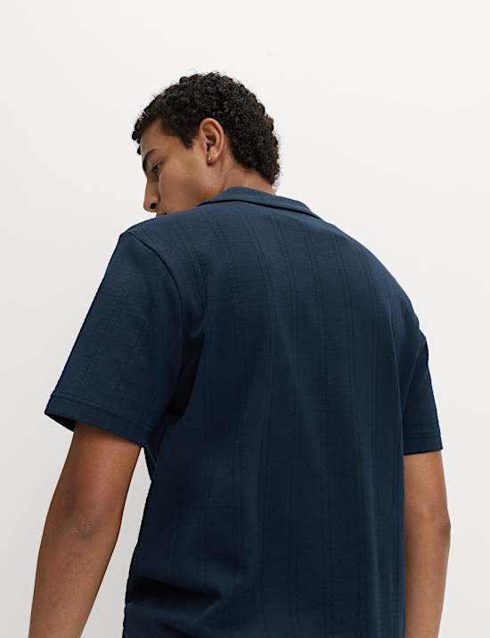 Zuiver katoenen poloshirt met platte kraag