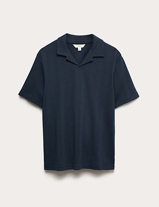 Zuiver katoenen poloshirt met platte kraag