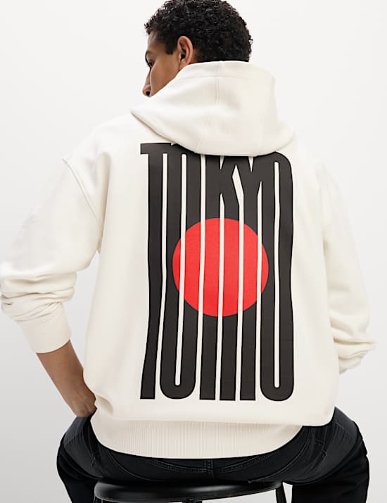 Cotton Rich Tokyo Graphic Hoodie