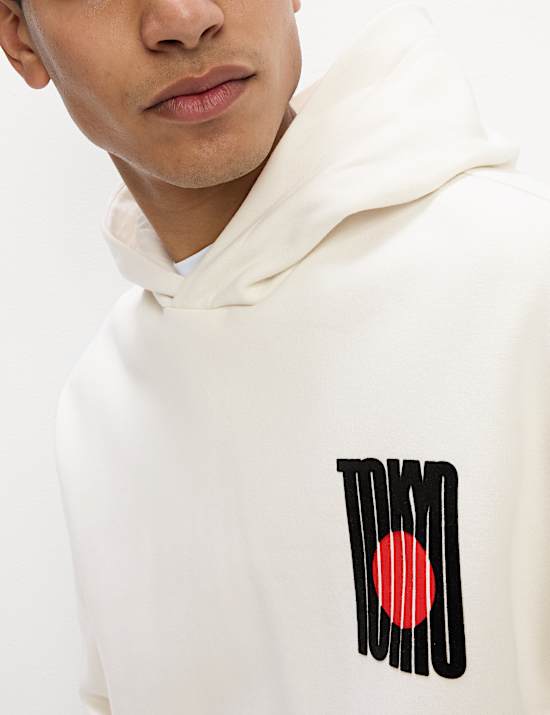 Cotton Rich Tokyo Graphic Hoodie