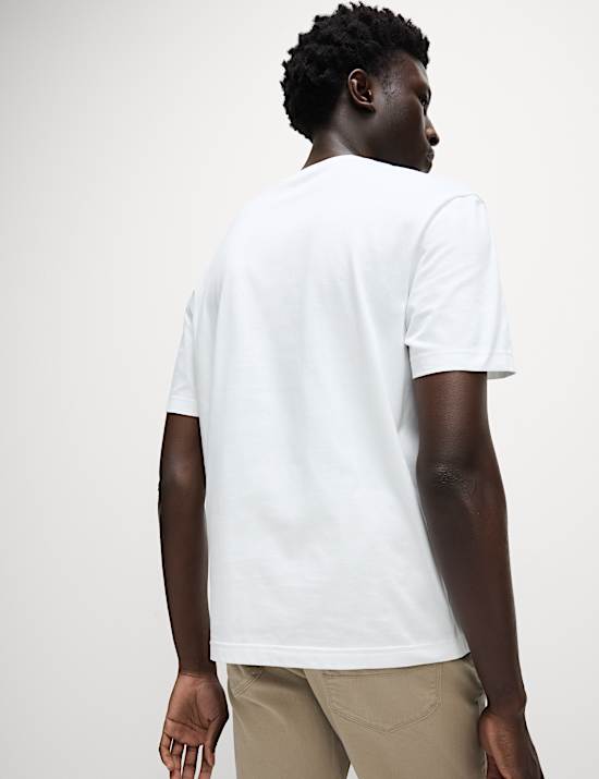 Pure Cotton Flower Graphic T-Shirt