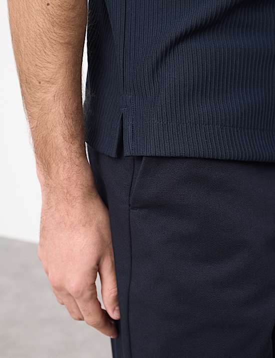 Regular Fit Textured Short Sleeve Shirt